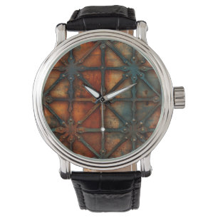 Montre Horloge murale en fer rouillé