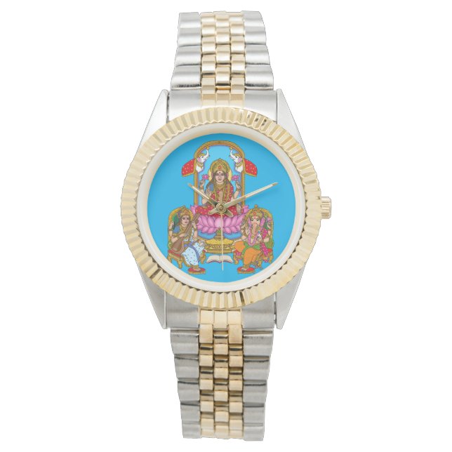Montre Horloge murale Lakshmi Ganesh (devant)