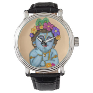 Montre Horloge murale Lord Krishna