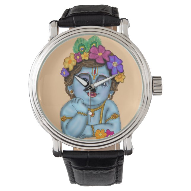 Montre Horloge murale Lord Krishna (devant)