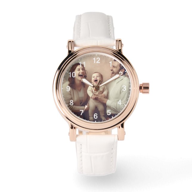 Montre Horloge murale personnalisée (Ajouter votre propre (Recto)