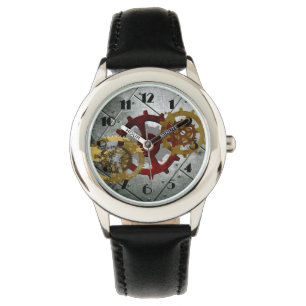 Montre Horloges grunges et vitesses de Steampunk