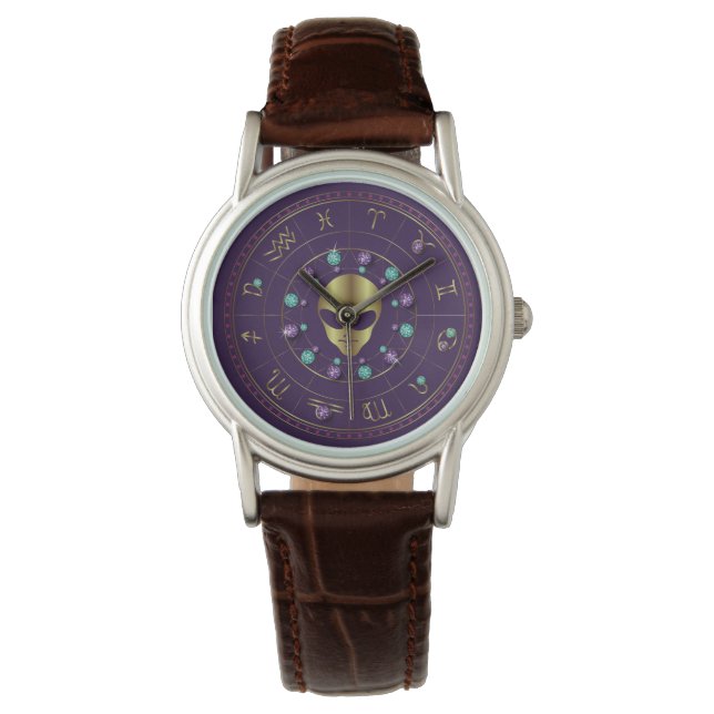 Montre Horoscope Alien de strass (devant)
