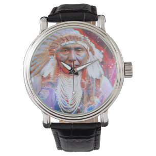 Montre Horse fou amérindien