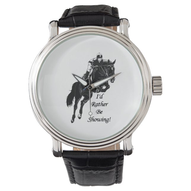 Montre Horse Jumper Jumping I_d Rather Be Showing ! (devant)