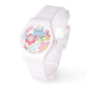 Montre Horton Entend Un Qui Motif à fleurs Pastel