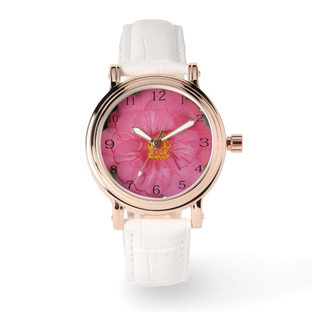 Montre Hot Pink Camellia Growing (Recto)