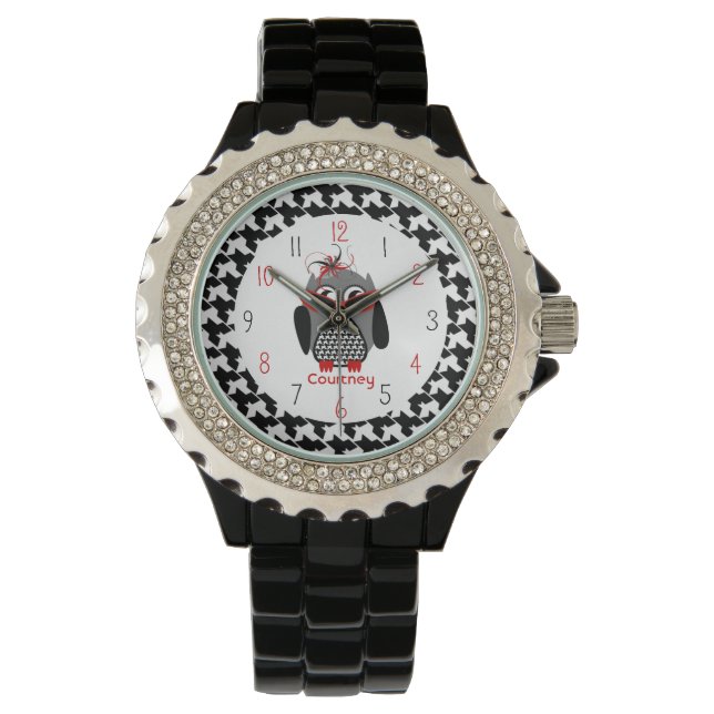 Montre Houndstooth Owl Watch (devant)