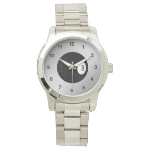 Montre Huit Noirs de boule - Face d'argent