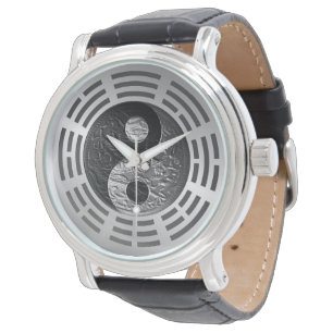 Montre Huit Trigrams Yin Yang ont gravé le dragon en