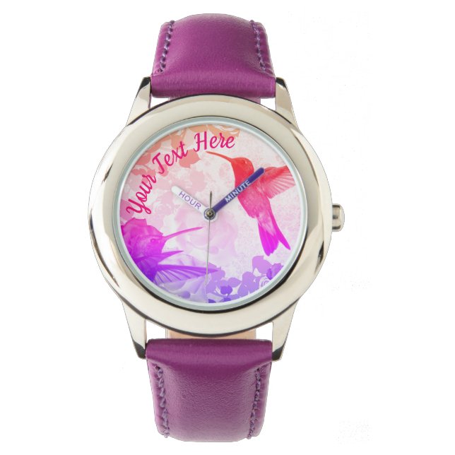 Montre Hummingbirds Personnalisé (devant)