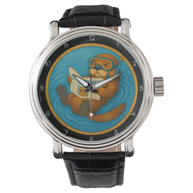 Montre Humorous Otter In Pool (devant)