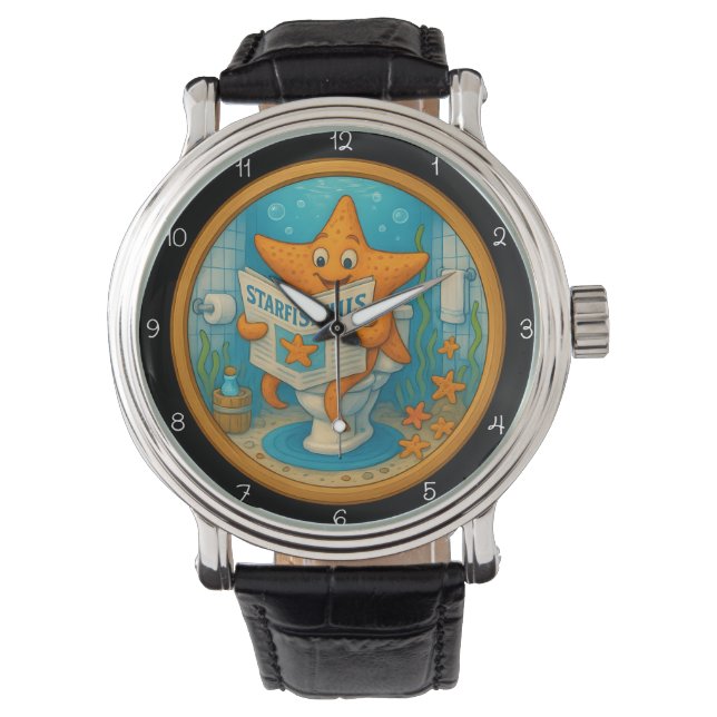 Montre Humorous Starfish Bathroom Clock (devant)