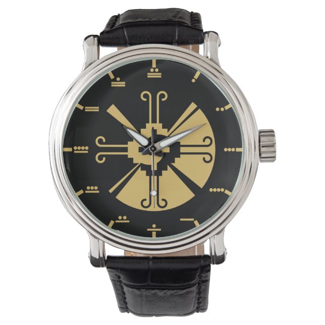 Montre Hunab Ku - Chiffres maya (devant)