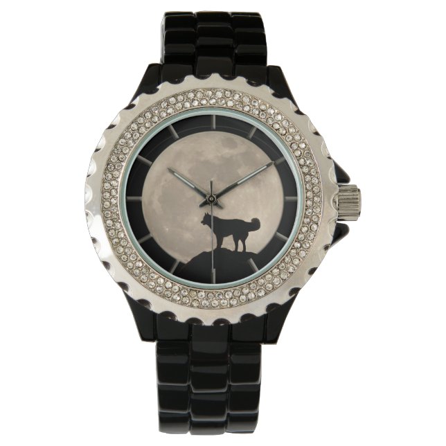 Montre Husky Watch Siberian Husky / Malamute Wrist Watch (devant)
