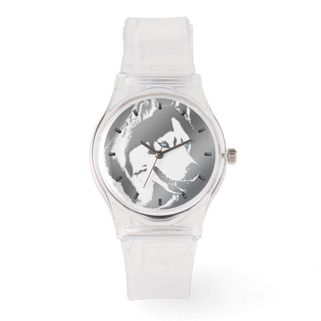 Montre Husky Watch Sibérienne Husky Malamute Wrist Watch (Recto)