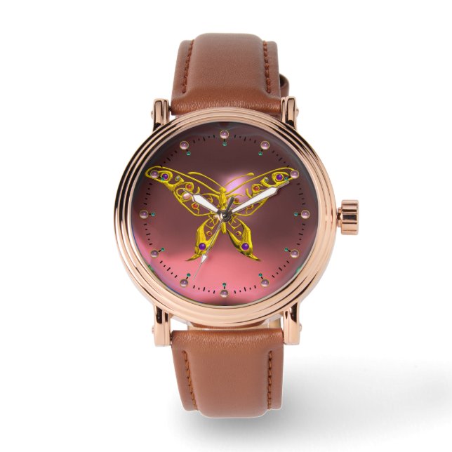 Montre HYPER BOTTERFLY, Améthyste rose (Recto)
