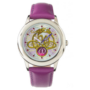 MONTRE HYPER DRAGON / GOLD CELTIC KNOTS MONOGRAMME DE PIE