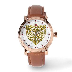 Montre HYPER VALENTINE, ROBE CELTIQUE OR COEUR Blanc