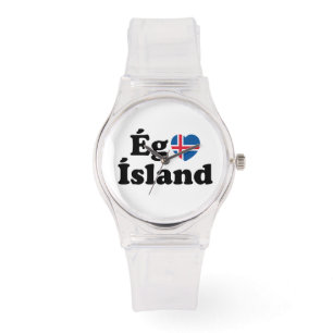 Montre I Heart (Love) Islande [Ég Elska Ísland] Islandais