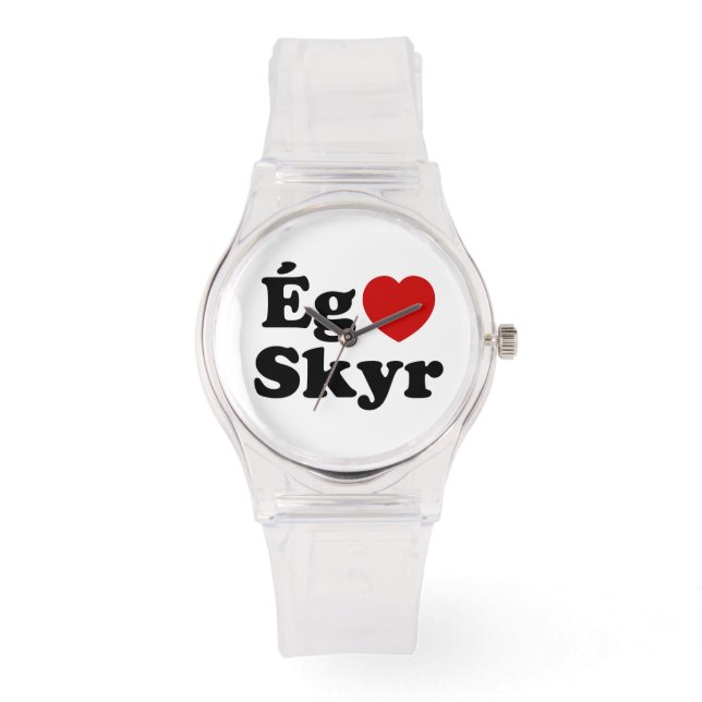Montre I Heart (Love) Skyr [Ég Elska Skyr] Islandais (Recto)