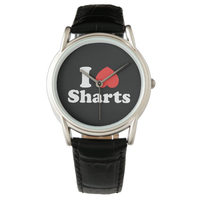 Montre I Heart Sharts (devant)