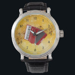 Montre I Love Accordion Music<br><div class="desc">I love accordion music,  red accordion design.</div>