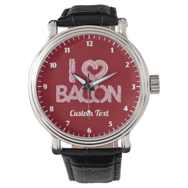 Montre I Love Bacon Wrist Watch (devant)