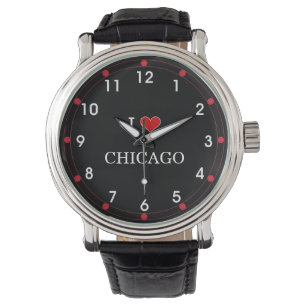 Montre I Love Chicago, design populaire,