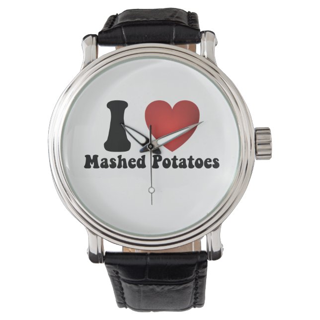 Montre I Love Mashed Potatoes Thanksgiving Diner Cadeau (devant)