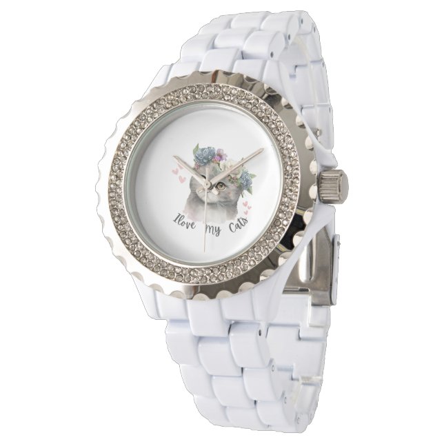 Montre I love my cats  (Incliné)