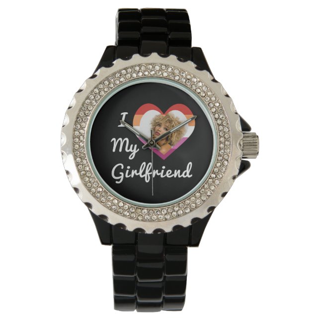 Montre I Love My Girlfriend Lesbian Pride Photo personnal (devant)