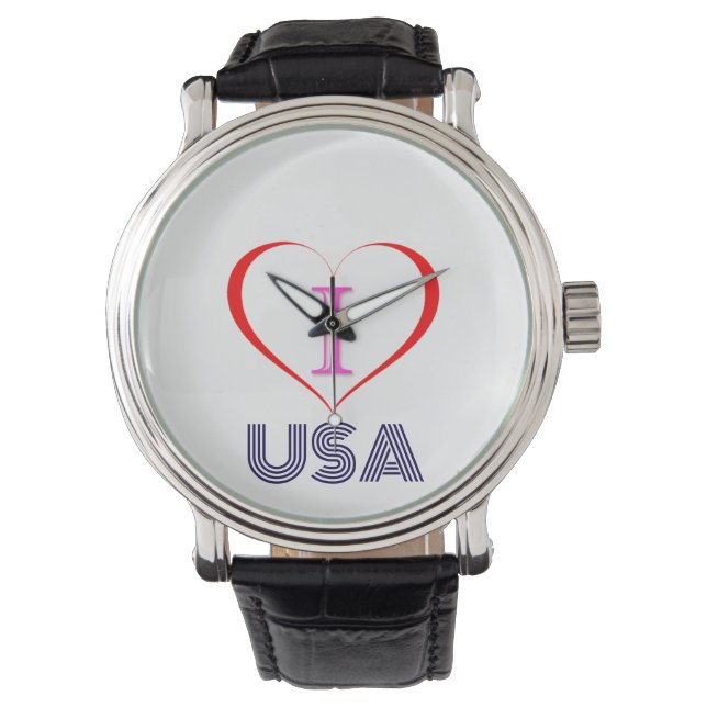 Montre I Love USA (devant)