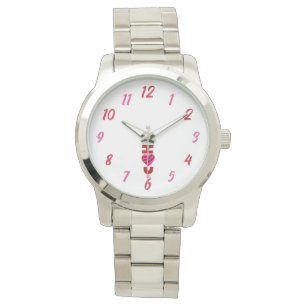 Montre I Love You Unisex Oversize Bracelet en argent Mont
