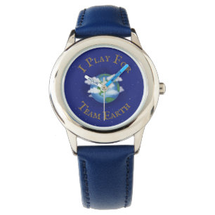 Montre "I Play For Team Earth" Message d'unité