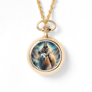 Montre (IA générée) Jésus sur un ours polaire