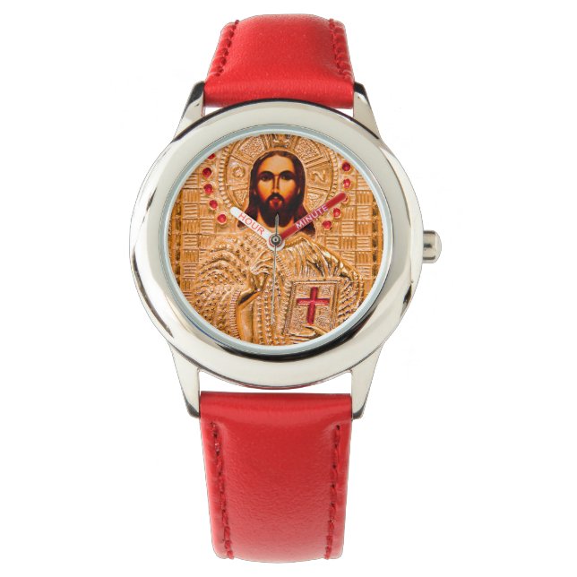 Montre Icône dorée de Jésus-Christ (devant)