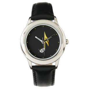 Montre Icône or d'une note musicale 1/16