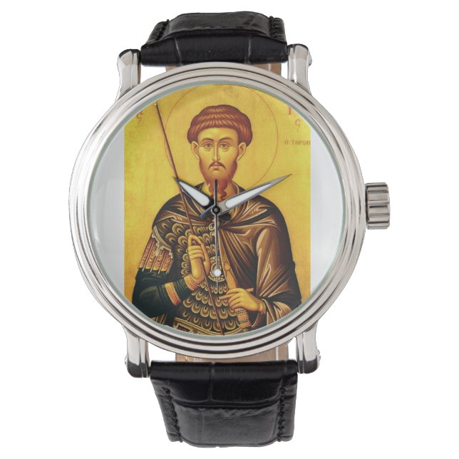 Montre Icône orthodoxe de Saint Théodore Tiron (devant)