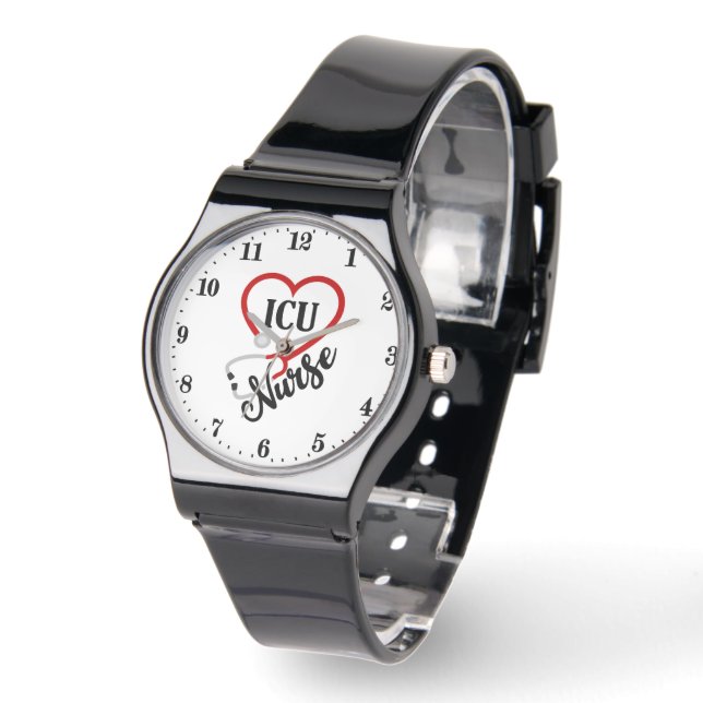Montre ICU Infirmière en art des mots (Angle)