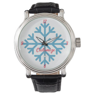 Montre Icy Blue Snowflake Thunder_Cove