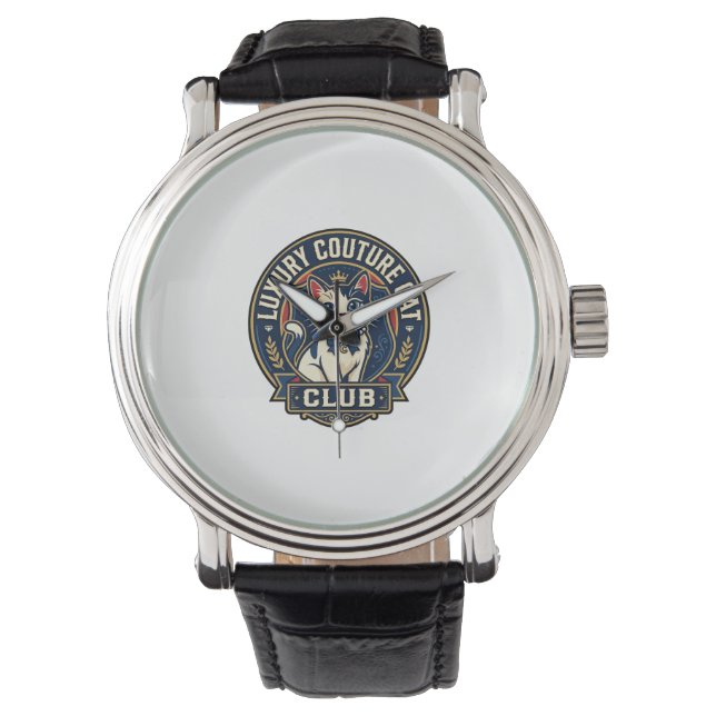 Montre Idée cadeau pour maman chat de luxe couture - Luxe (devant)