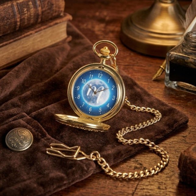 Montre Idée de cadeau personnalisable (clair de lune) Mon (best pocket watch gifts, buy personalized antique pocket watch)