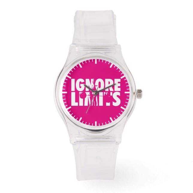Montre IGNORE LIMITS - Motivation pour l'haltérophilie de (Recto)