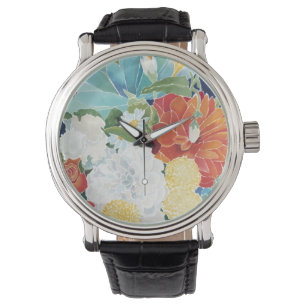 Montre III floral de minuit