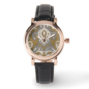 Montre Ikat ocre II