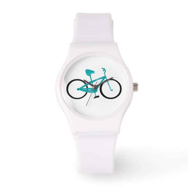 Montre Il est temps de faire du vélo Aqua (Recto)