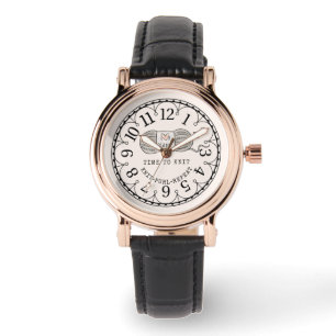 Montre Il est temps de Knit Yarn Horloge Face