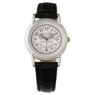 Montre Il est temps de Knit Yarn Horloge Face