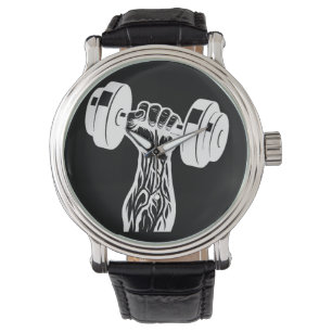 Montre Il est temps de lever Veiny Hand Dumbbell Watch Gy